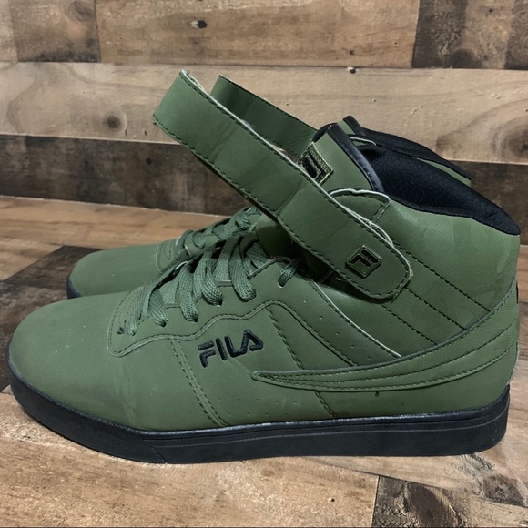 Fila High Top Sneakers Mens Sz 11 Green - Picture 6 of 11